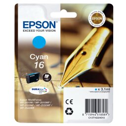 Cartuccia inchiostro Epson originale 16 ciano c13t16224012