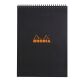 Bloc de bureau Rhodia 21 x 29,7 cm spirale noir n°18 - 5 x 5 - 80 feuilles