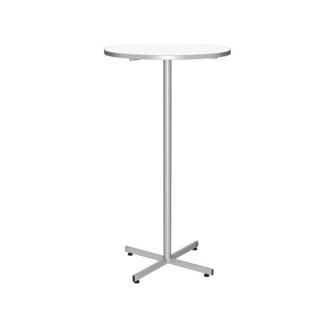 Mesa redonda alta Klass One blanca