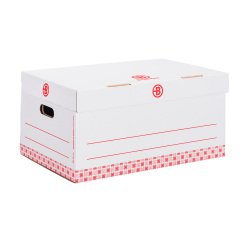 Contenedor de archivo para A4 Gran Capacidad Bruneau Blanco