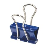 Foldback clips assorted colours 32 mm - box of 10
