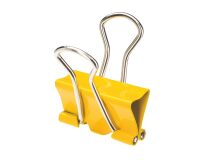 Pinza doble clip colores surtidos 19 mm Caja de 10