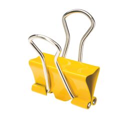 Pinza doble clip colores surtidos 25 mm Caja de 10