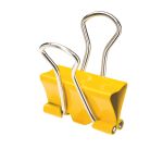 Pince double clip couleurs assorties 19 mm - Boîte de 10