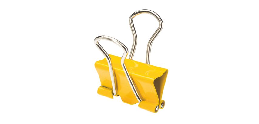 Foldback Klammern sortierte Farben 19 mm - Box von 10