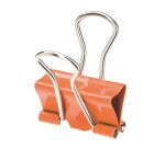 Pince double clip couleurs assorties 19 mm - Boîte de 10