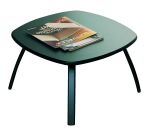 Table basse Ainhoa anthracite piètement noir