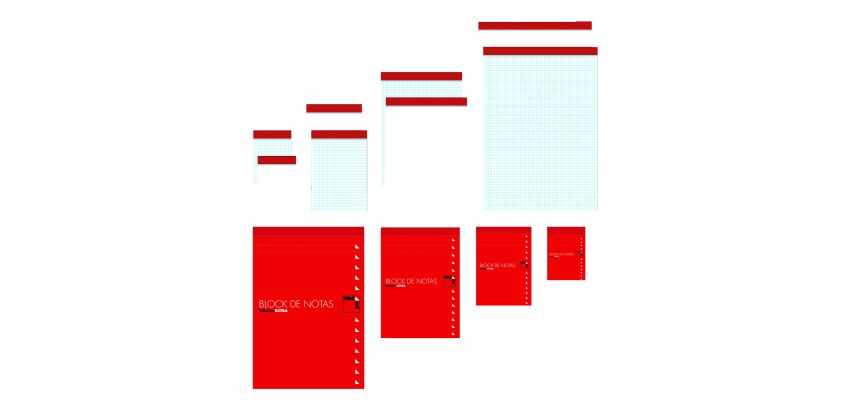 Bloc de notas Pacsa liso 75 x 105 mm