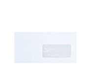 Sobre 110 x 220 mm Bruneau 80 g con ventana 45 x 100 mm blanco - Caja de 500