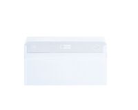 Packung 500 Briefumschläge weiß 80 g 110 x 220 mm mit Adressfenster 45 x 100 mm Selbstklebung