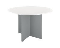 Mesa redonda Excellens Blanca 120 cm patas en cruz 