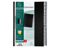 Hard sorting folder Exacompta Ordonator alphabetical 26 divisions black 