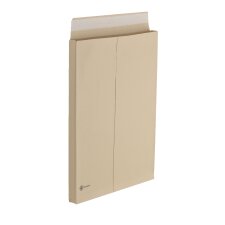 Packet 50 envelopes with bellows 3cm, Bruneau kraft, 340x465mm 150g