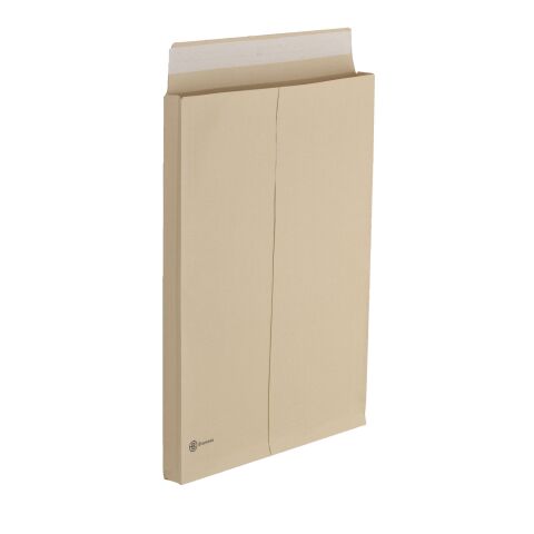 Bolsa con fuelle 3 cm kraft marrón reforzado 340 x 465 mm Bruneau sin ventana - Caja de 50