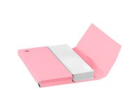 Chemise pochette à soufflet carte OXFORD 24 x 32 cm rose pastel - Paquet de 50