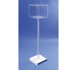 Urne transparente sur pied.