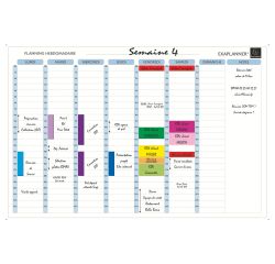 Planning magnétique hebdomadaire 8 colonnes Exacompta