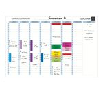 Planning magnétique Exaplanner - Hebdomadaire