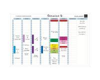 Magnetische wekelijkse planning Exacompta