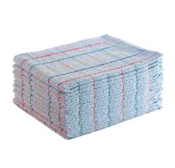 Dweil met blauwe absorberende lussen - pak van 10