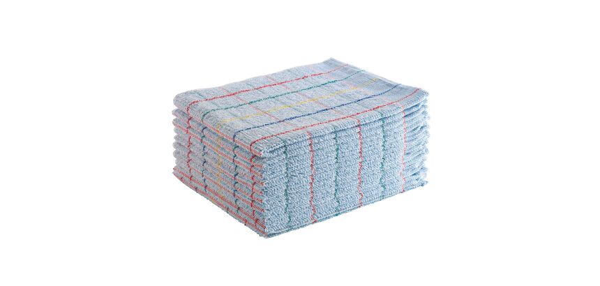 Serpillière bouclée absorbante bleue - Paquet de 10