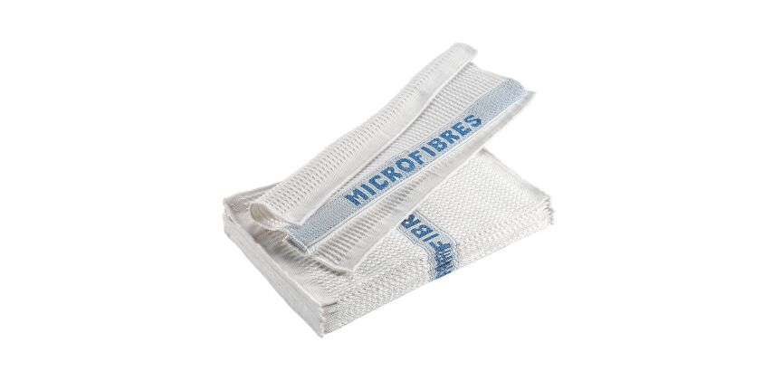 Pack of 10 wafeled microfibre mops