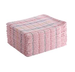 Pak van 10 dweilen met lusje kleur roze