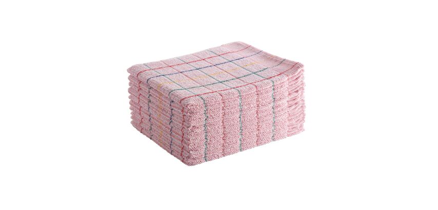 Pack of 10 mops with strap colour pink
