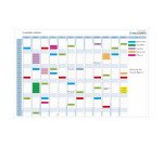 Planning magnétique annuel effaçable à sec - Exaplanner