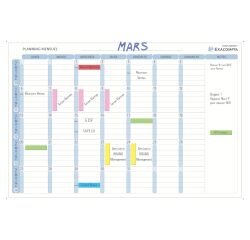 Exacompta, magnetic monthly planning