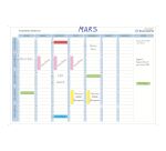 Planning magnétique Exaplanner - hebdomadaire