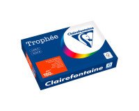 Couverture de reliure carton 160 g Clairefontaine Trophée rouge vif - Paquet de 250