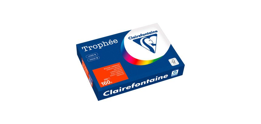 Couverture de reliure carton 160 g Clairefontaine Trophée couleurs vives - Paquet de 250