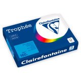 Papier A4 couleur bleu turquoise 160 g Clairefontaine Trophée couleurs vives - Ramette de 250 feuilles