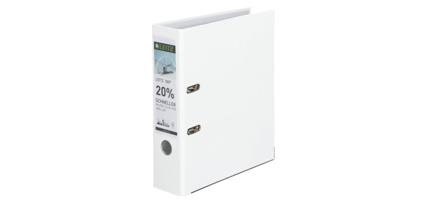 Hefboommap Leitz 180° A4 rug 8 cm plastic