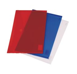 Sobres Polipropileno Cierre textil adhesivo Folio - Paquete de 12