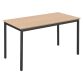 Pack 1 table Multi-usages éco hêtre/noir L 120 x P 60 cm achetée = 1 table offerte