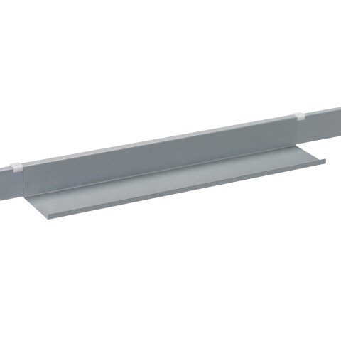 Canaleta horizontal Aluminio para escritorio individual Arko/Ecla L. 60 cm