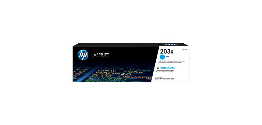 HP 203X - CF54xX Toners haute capacité couleurs séparées pour imprimante laser