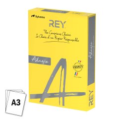 Paper colour A3 80 g Rey Adagio vivid colours - Ream of 500 sheet