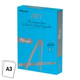 Papier couleur bleu vif A3 80 g Rey Adagio couleurs vives - Ramettes de 500 feuilles
