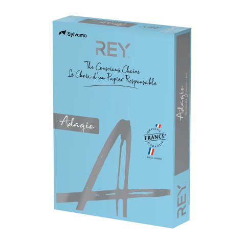 Ramette papier couleur Rey Adagio couleurs pastel A3 80 gr - 500 feuilles