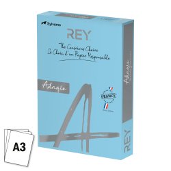 Papier A3 couleur 80 g Rey Adagio couleurs pastel - Ramettes de 500 feuilles