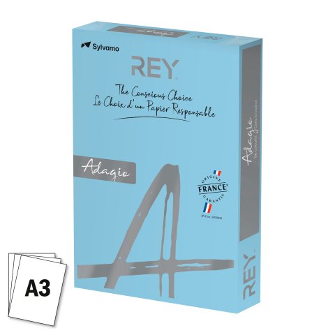 Papel A3 color 80 g Rey Adagio colores pastel - Paquete de 500 hojas