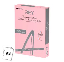 Papel A3 color 80 g Rey Adagio colores pastel - Paquete de 500 hojas