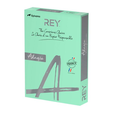 Ramette papier couleur Rey Adagio couleurs pastel A3 80 gr - 500 feuilles