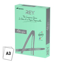 Papel A3 color 80 g Rey Adagio colores pastel - Paquete de 500 hojas