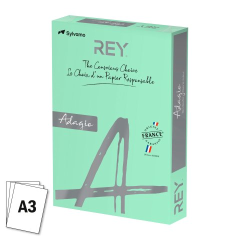 Papel A3 color 80 g Rey Adagio colores pastel - Paquete de 500 hojas