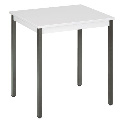 Mesa multiuso Eco 70x60 Tablero en Gris claro patas gris