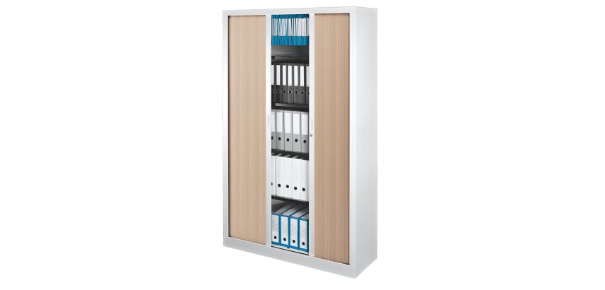 Monobloc jaloeziedeurkast Généric metalen behuizing - L 120 x H 198 x D 43 cm - NF-OEC en GS
